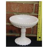 Jeanette Milk Glass Compote