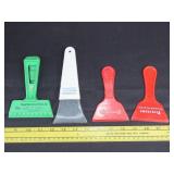 Four Advertising Scrapers