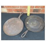 2 Cast Iron Griddles