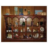 Wood Wall Cabinet w/ Contents