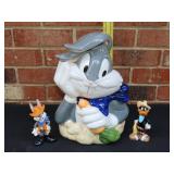Looney Tunes Cookie Jar w/ Salt & Pepper
