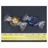 2 Art Glass Candies