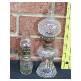 2 Small Kerosene Lamps
