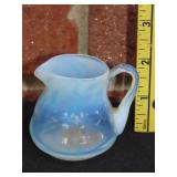 Very Small Opalescent Art Glass Creamer