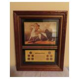 Old West Framed Coin Wall Art - 15x18