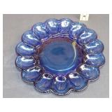 Indiana Cobalt Blue Hobnail Egg Plate - 11"