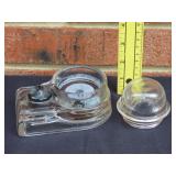 Glass Ink Well Couple Small Chips