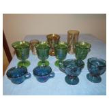 Lot of Carnival Glass