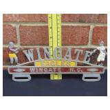 Rare Wingate Eagles Front Bumper Tag Topper
