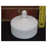 Hobnail Westmoreland Milk Glass Powder Box