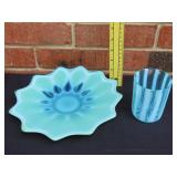 Opalescent Plate & Cup