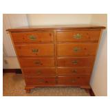 Pine 8 Drawer Chest w/ Desk