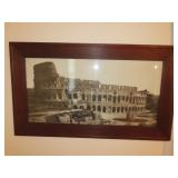 Framed Roman Colisuem Print - 44x26