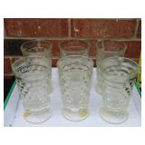 Set of 6 Indiana Glass White Hall Ice Tea Glasses