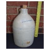 LC & CF Brown Stoneware Jug