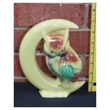 Pottery Owl Wall Pocket