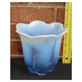 Duncan & Miller Blue Opalescent Vase
