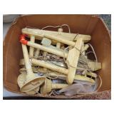 Box Of Vintage Candle  Window Lights