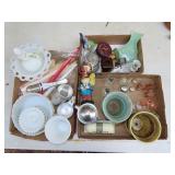 Lot of Planters, Glassware and Miniatures