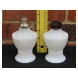 Milk Glass Salt & Pepper