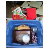 Two Tubs With Household & Bags