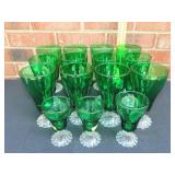 Anchor Hocking Burple Forest Green Glasses