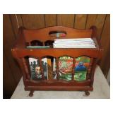 Magazine Rack w/ Magazines