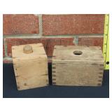 2 Wood Butter Molds