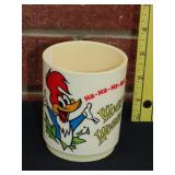 Vintage Plastic Woody Woodpecker Mug
