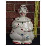 Apco Clown Ceramic Cookie Jar