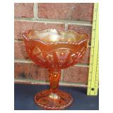 Imperial Carnival Glass Compote