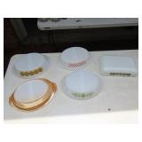 5 Fire King & Glass Bake Casseroles