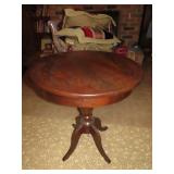 Round Top Walnut Table
