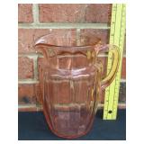 Pink Depression Pitcher
