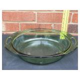 Anchor Hocking Forest Green Casserole - 2QT