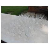 Lot of Libbey Rockshsharpe Etched Glasses