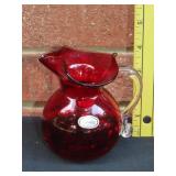Rainbow Art Glass Pitcher