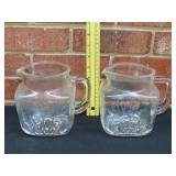2 Federal Glass Pitchers