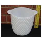 Milk Glass Hobnail Ice Bucket