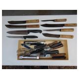 Lot of Old Hickory & Other Kitchen Knives