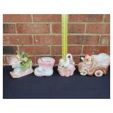 Lot of Four Planters
