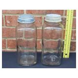 Two Jars With Zinc Lids