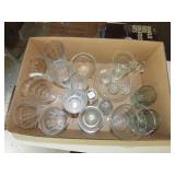 Box Lot of Clear Glass
