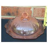 Pink Depression Butter Dish