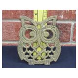 Brass Owl Trivet
