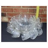Glass Punch Bowl Set