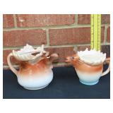 2 Vintage Moose Creamers