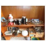 Double Shelf Lot of Household & Glassware