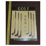 Metal Golf Sign - 12"x17"