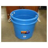 2 Plastic Tubs - 22"